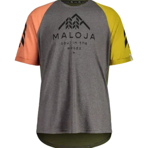 Ověřený Maloja DrachenmaulM. (Šedá) - Pánský cyklistický dres s 3/4 rukávem Endorphin Republic