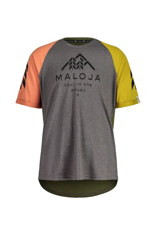 Ověřený Maloja DrachenmaulM. (Šedá) - Pánský cyklistický dres s 3/4 rukávem Endorphin Republic