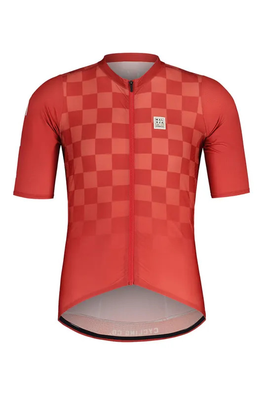 Levný Maloja Dres CampoM. (Červená) - Pánský cyklistický dres Endorphin Republic