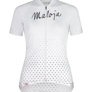 Značkový Maloja HaslmausM. 1/2 (Bílá) - Dámský cyklistický dres s krátkým rukávem Endorphin Republic
