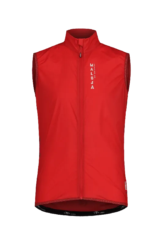 Autentický Maloja Vesta MaxM. Vest (Červená) - Pánská cyklistická vesta Endorphin Republic