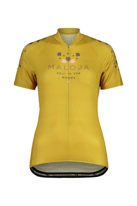 Maloja RubinieM. 1/2 (Žlutá) - dámský cyklistický dres s krátkým rukávem Endorphin Republic Nízká Cena
