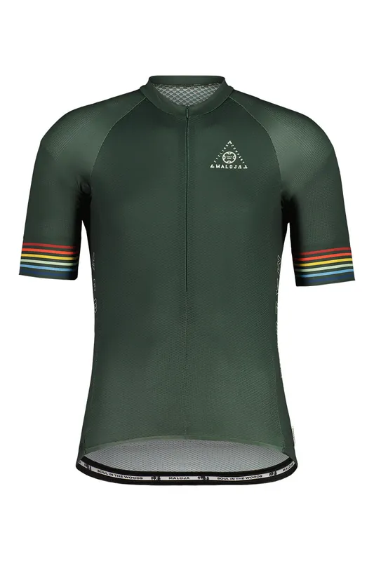 Originální Maloja Dres SchoberM. 1/2 (Zelená) - Pánský cyklistický dres Endorphin Republic