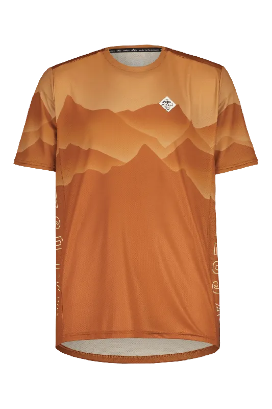 Maloja Tričko ChandolinM. Multi (Oranžová) - Pánské cyklistické tričko Endorphin Republic Novinka