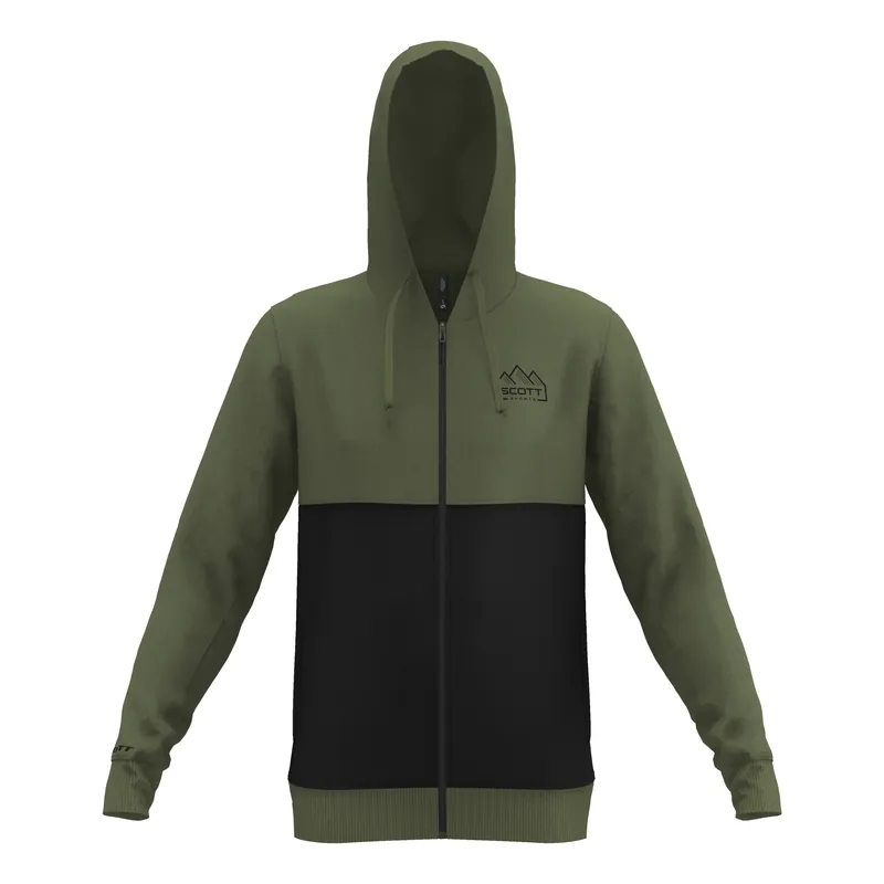 Scott zip Hoody M‘s 10 Casual (Zelená) - Mikina na zip s kapucí Endorphin Republic Značkový