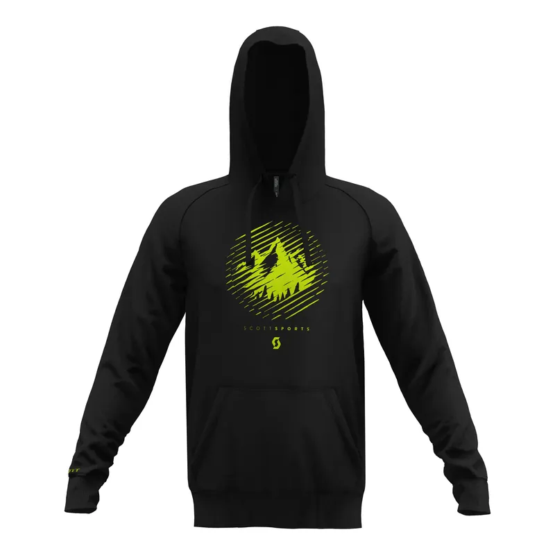 Scott Hoody M‘s 10 Graphic Dye (Černá) - Mikina s kapucí Endorphin Republic Poslední Šance