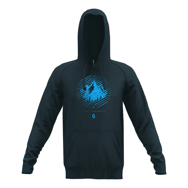 Víkendová Akce Scott Hoody M‘s 10 Graphic Dye (Tmavě modrá) - Mikina s kapucí Endorphin Republic
