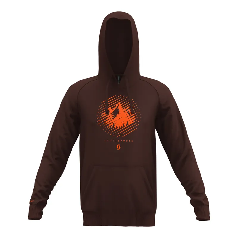 Nejlepší Cena Scott Hoody M‘s 10 Graphic Dye (Tmavě červená) - Mikina s kapucí Endorphin Republic