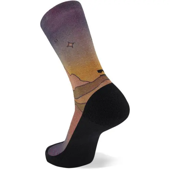Mons Royale ATLAS CREW SOCK DIGITAL (Tmavě červená) - Merino ponožky Endorphin Republic Zlevněný