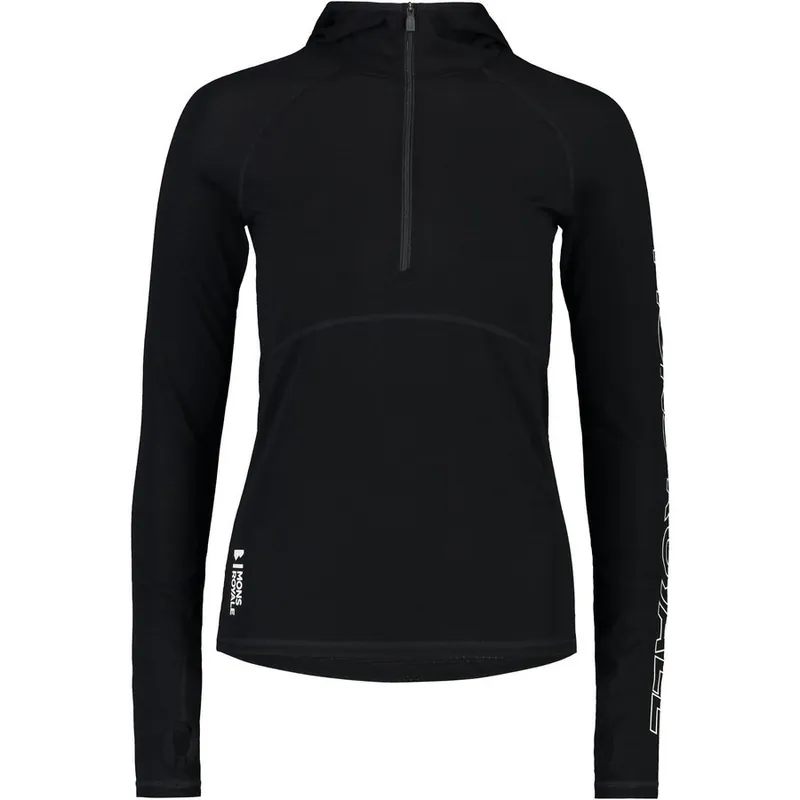 Mons Royale Bella Tech Hood (Černá) - Dámské cyklistické tričko Endorphin Republic Akční Nabídka