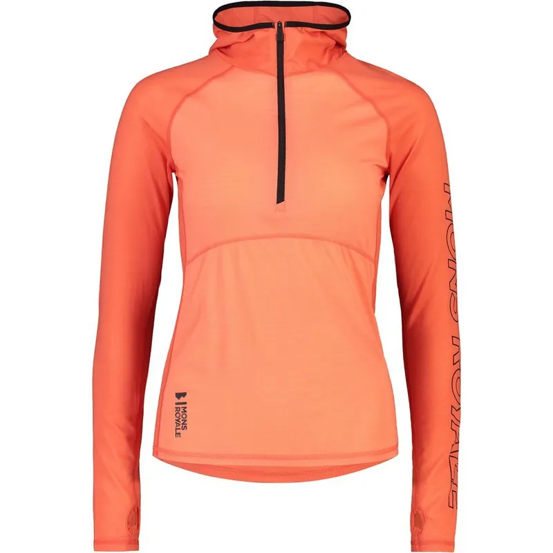Zlevněný Mons Royale Bella Tech Hood (Černá) - Dámské cyklistické tričko Endorphin Republic