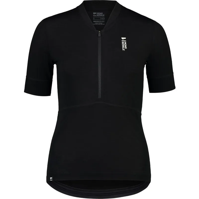 Jen Po Omezenou Doba Mons Royale Cadence Half Zip (Černá) - Dámský cyklistický dres Endorphin Republic