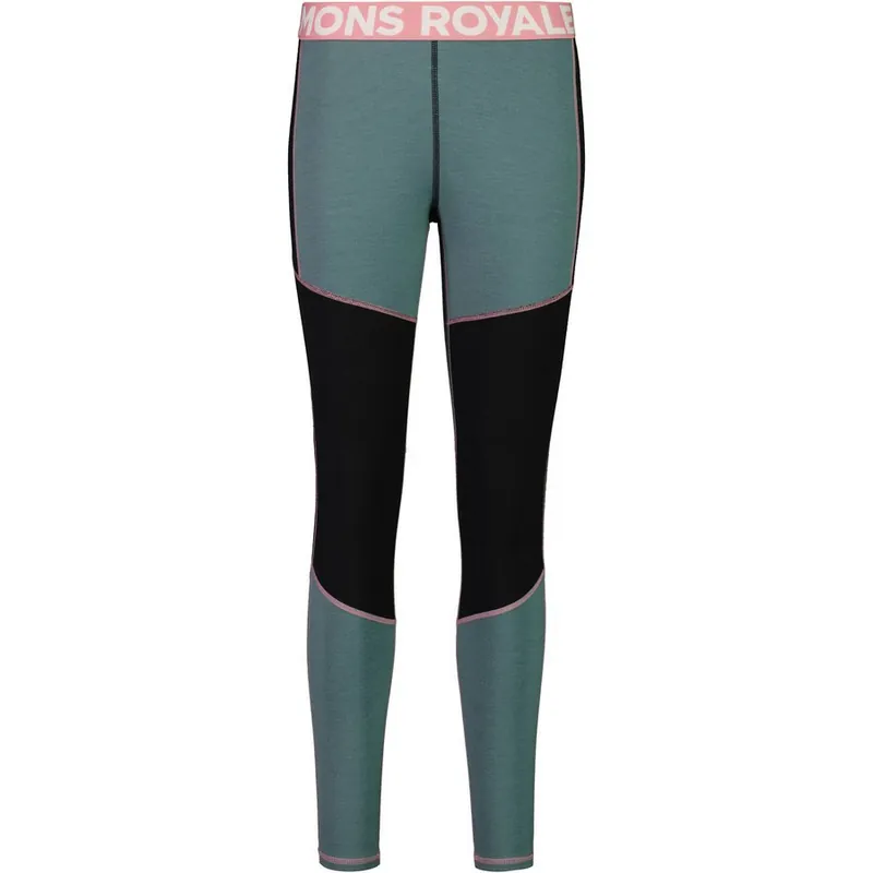 Mons Royale Olympus Legging (Modrá) - Dámské technické merino legíny Endorphin Republic Časově Omezené