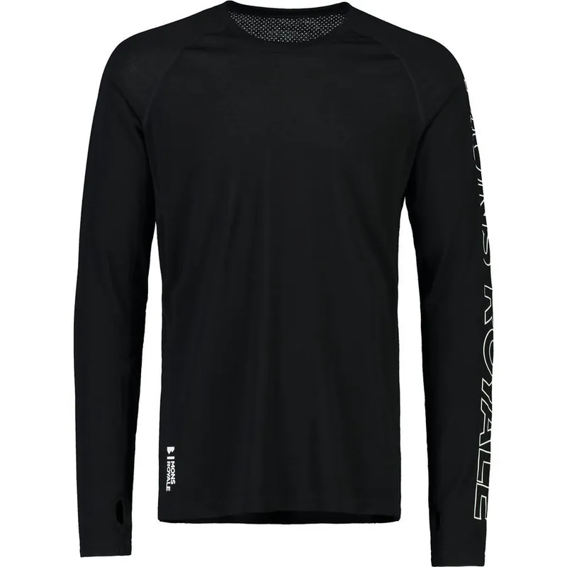 Mons Royale TEMPLE TECH LS (Černá) - Pánské merino triko Endorphin Republic Autentický
