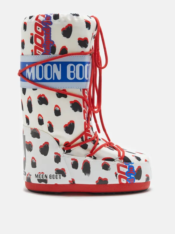 Cenově Výhodný Moon Boot ICON RETROBIKER (Červená) - Dámské sněhule Endorphin Republic