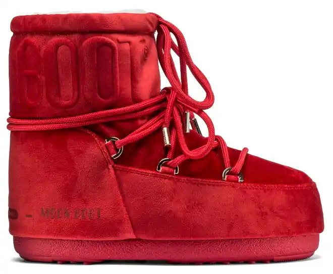 MOON BOOT MARS VELVET (Červená) - Dámské sněhule Endorphin Republic Aktuální
