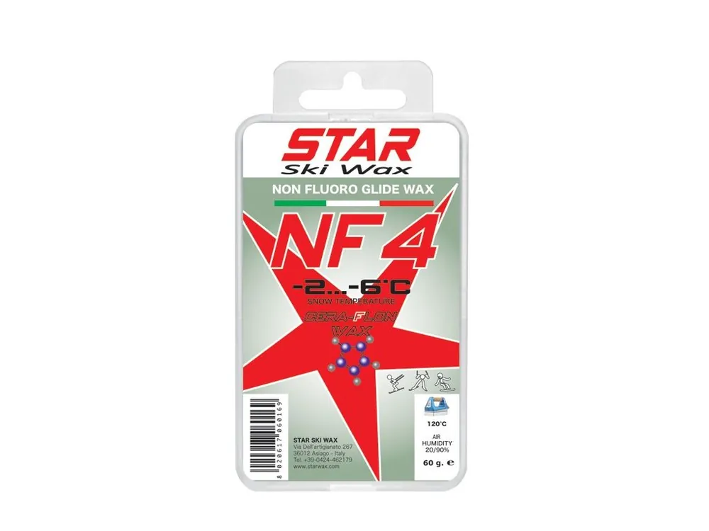 Akční Cena Star Ski Wax NF4 Cera Flon wax 60g - Vosky bez obsahu fluoru Endorphin Republic