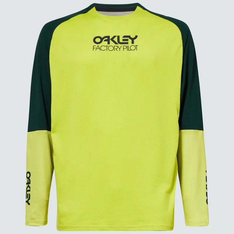 Aktuální Oakley FACTORY PILOT MTB LS JERSEY (Žlutá) - Pánský cyklistický dres Endorphin Republic