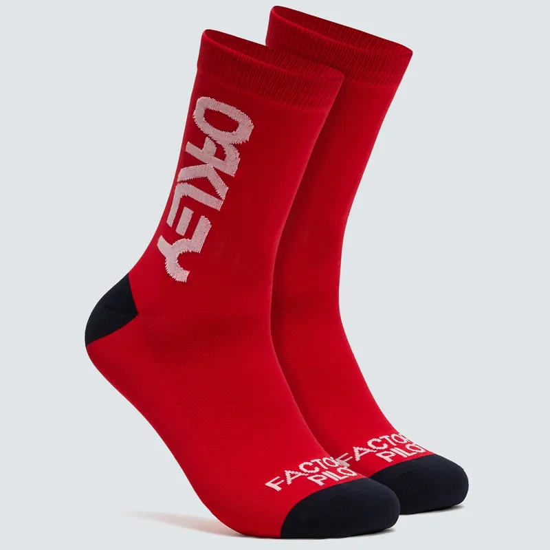 Oakley FACTORY PILOT SOCKS (Červená) - Pánské cyklistické ponožky Endorphin Republic Originální