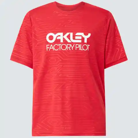 Oakley PIPELINE TRAIL TEE (Červená) - Pánské cyklistické triko Endorphin Republic Vysoce Kvalitní