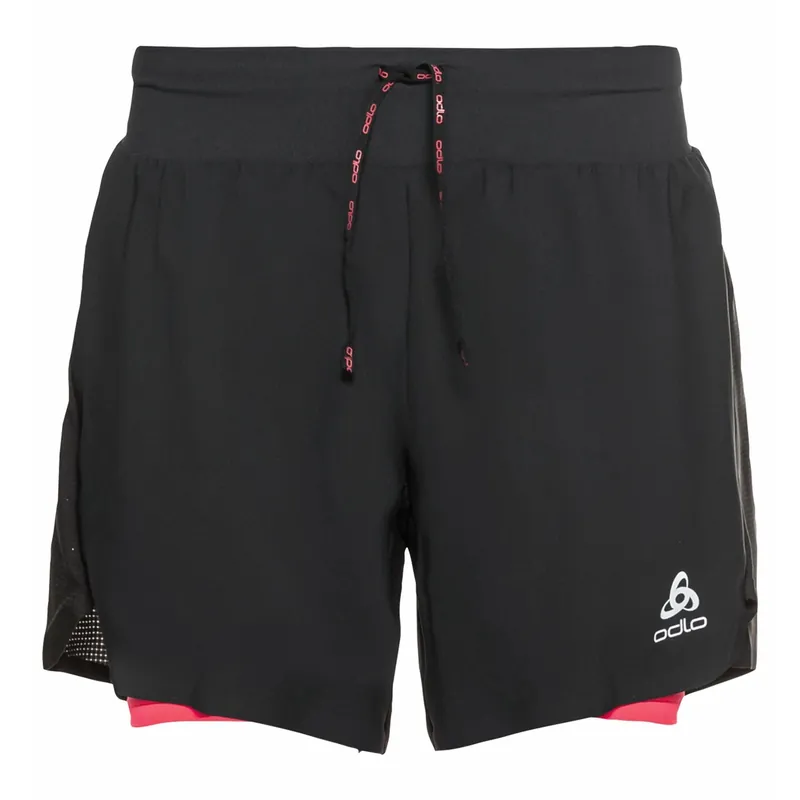 Přímo Od Výrobce Odlo 2-in-1 Shorts AXALP TRAIL 6 INCH (Černá) - Dámské běžecké kraťasy Endorphin Republic