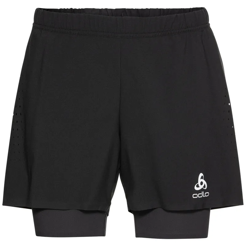 Odlo 2-in-1 short ZEROWEIGHT 5 INCH (Černá) - Pánské běžecké šortky Endorphin Republic Finální Výprodej