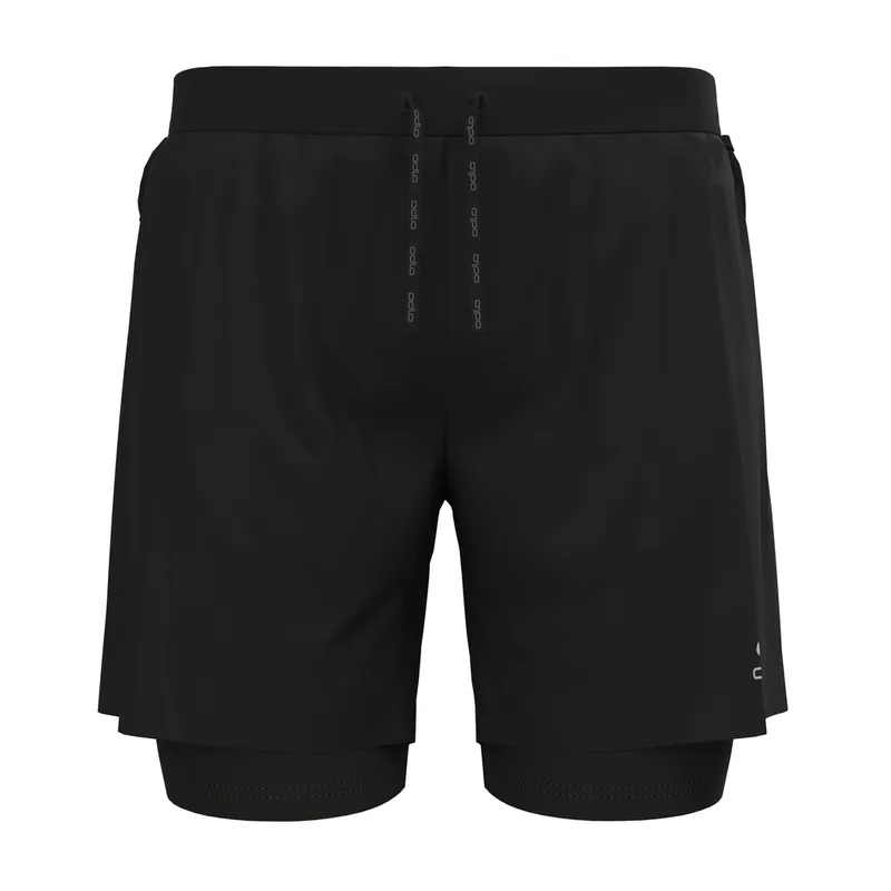 Sleva Odlo 2-in-1 short X-ALP TRAIL 6 INCH (Černá) - Pánské běžecké šortky Endorphin Republic