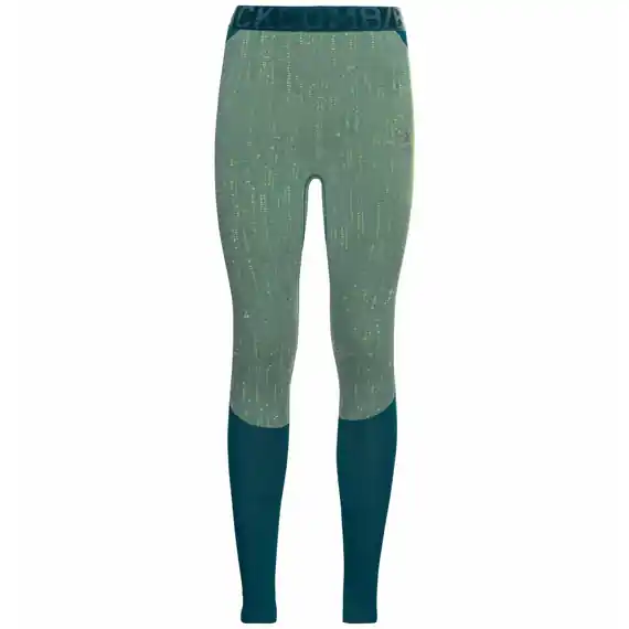 Odlo Bl Bottom Long Blackcomb (Zelená) - Dámské funkční kalhoty Endorphin Republic Finální Výprodej