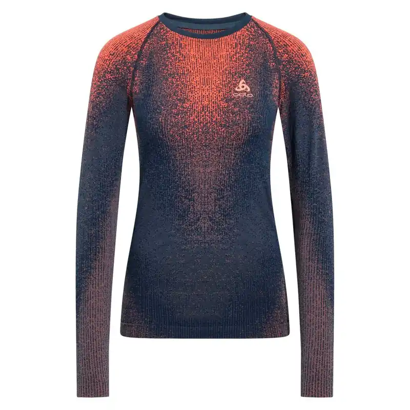Výhodná Nabídka Odlo BL TOP crew neck l/s PERFORMANCE WARM BLACKCOMB (Purpurová) - Dámské termo prádlo Endorphin Republic