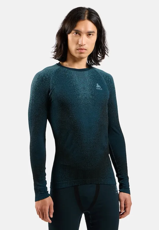 Tovární Cena Odlo BL TOP crew neck l/s PERFORMANCE WARM BLACKCOMB (Modrá) - Pánské termoprádlo Endorphin Republic