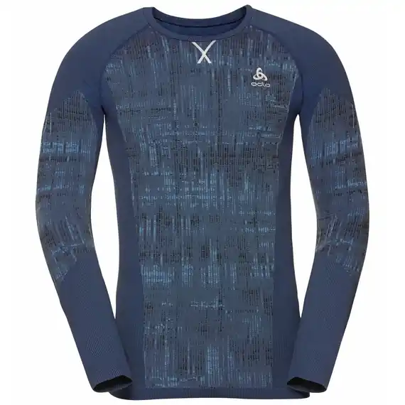 Odlo Bl Top Crew Neck L/S Blackcomb (Modrá) - Pánské funkční triko s dlouhým rukávem Endorphin Republic Novinka