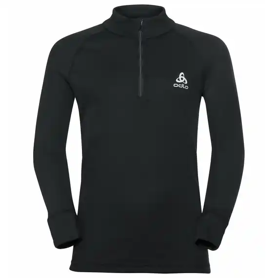Odlo Bl Top Turtle Neck L/S Half Zip Active Warm (Černá) - Dětská hřejivá funkční mikina Endorphin Republic Zlevněný
