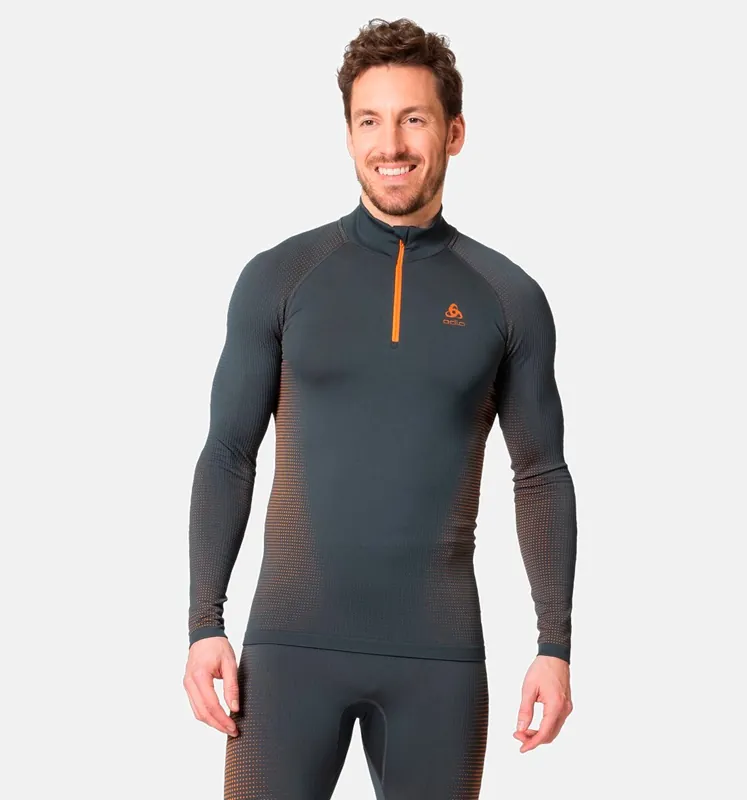 Odlo BL TOP turtle neck l/s half zip PERFORMA (Purpurová) - Pánské termo prádlo Endorphin Republic Akce