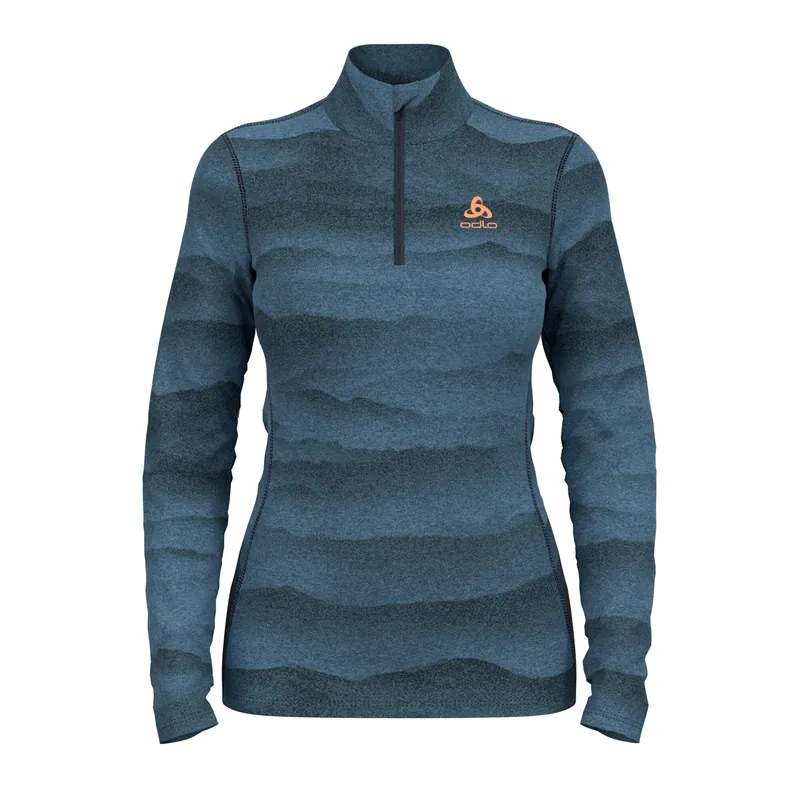 Odlo BL TOP turtle neck l/s half zip WHISTLER (Šedá) - Dámské sportovní termo prádlo Endorphin Republic Originální