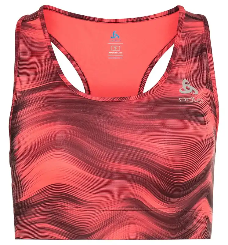 Sezónní Sleva Odlo Essential Print top (Bílá) - Dámská sportovní podprsenka Endorphin Republic