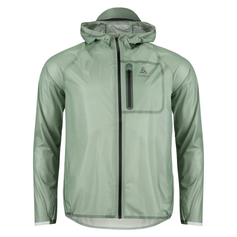 Odlo Jacket ZEROWEIGHT DUAL DRY WATER PROOF (Zelená) - Pánská běžecká bunda Endorphin Republic Časově Omezené
