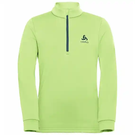 Odlo Midlayer 1/2 Zip Carve Kids Warm (Zelená) - Dětská lehká elastická lyžařská mikina. Endorphin Republic Sleva