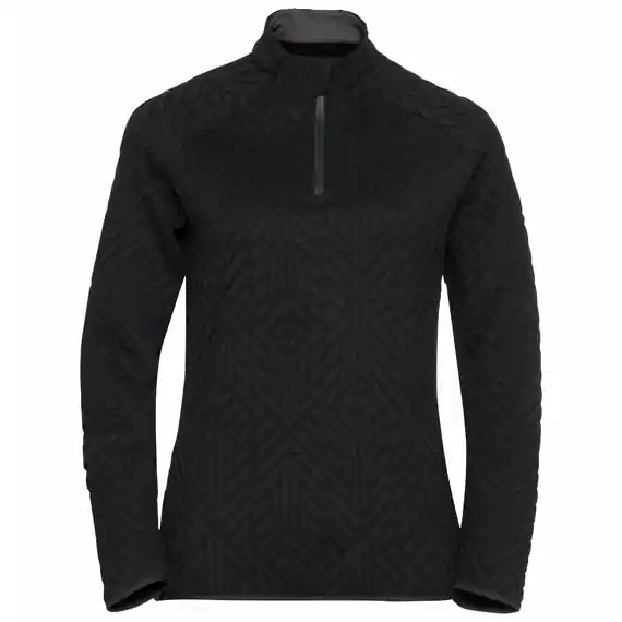 Novinka Odlo Midlayer 1/2 Zip Corviglia Kinship (Černá) - Dámská univerzální fleecová mikina. Endorphin Republic