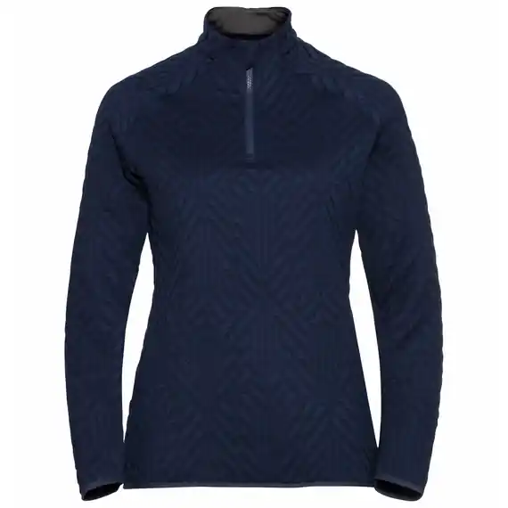 Odlo Midlayer 1/2 Zip Corviglia Kinship (Modrá) - Dámská univerzální fleecová mikina. Endorphin Republic Sezónní Sleva