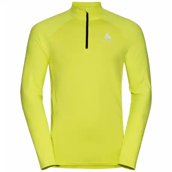 Odlo Midlayer 1/2 zip ZEROWEIGHT CERAMIWARM (Žlutá) - Mikina s 1/2 zipem Endorphin Republic Zlevněný