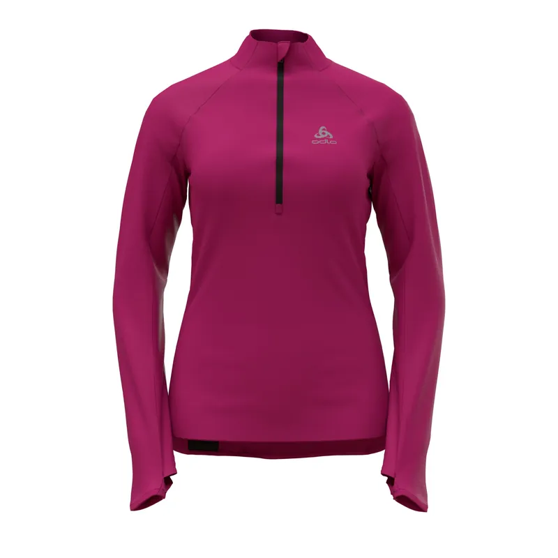Odlo Mid layer 1/2 zip ZEROWEIGHT (Fialová) - Dámská mikina s 1/2 zipem Endorphin Republic Výhodná Nabídka
