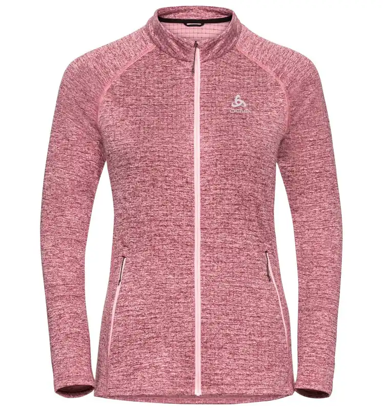 Odlo Mid layer full zip TENCIA (Fialová) - Dámská mikina na zip Endorphin Republic Omezená Nabídka