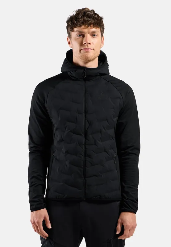 Cenově Výhodný Odlo Mid layer hoody full zip ZEROWEIGHT INSULATOR (Černá) - Pánská bunda Endorphin Republic