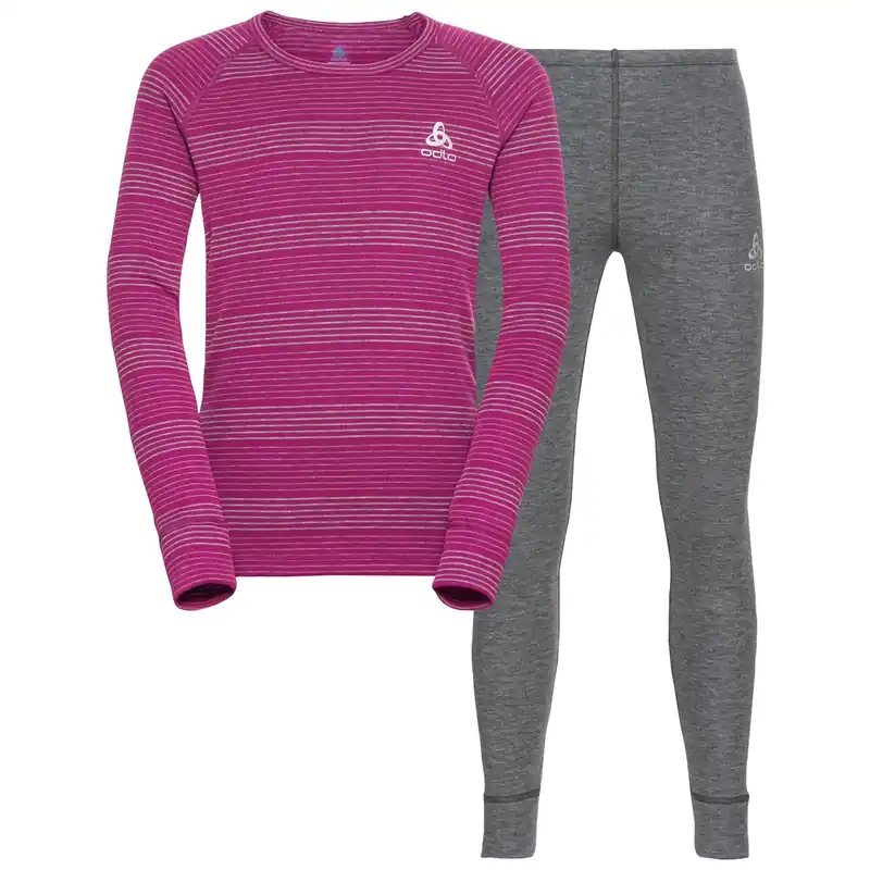 Odlo Set long ACTIVE WARM ECO SET (Fialová) - Dětské funkční spodní prádlo Endorphin Republic Dokud Zásoby Vydrží