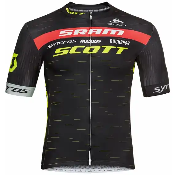 Objednat Nyní Odlo Stand-up collar s/s full zip Scott sram racing pro (Černá) - Pánský cyklistický dres s kr. rukávem Endorphin Republic