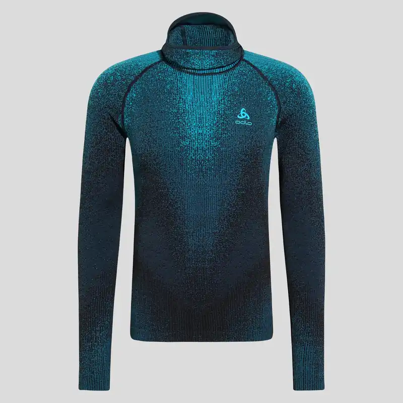 Odlo The Blackcomb Eco base layer with face mask (Modrá) - Pánské termo prádlo Endorphin Republic Vrácení Zdarma