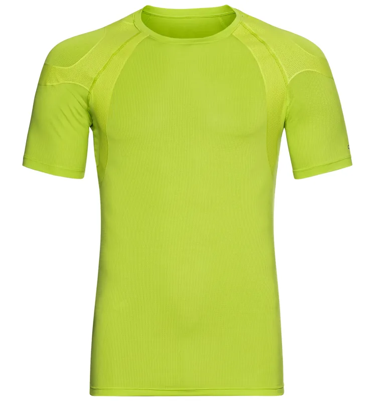 Poslední Šance Odlo T-shirt crew neck s/s ACTIVE SPINE (Zelená) - Pánské běžecké triko Endorphin Republic