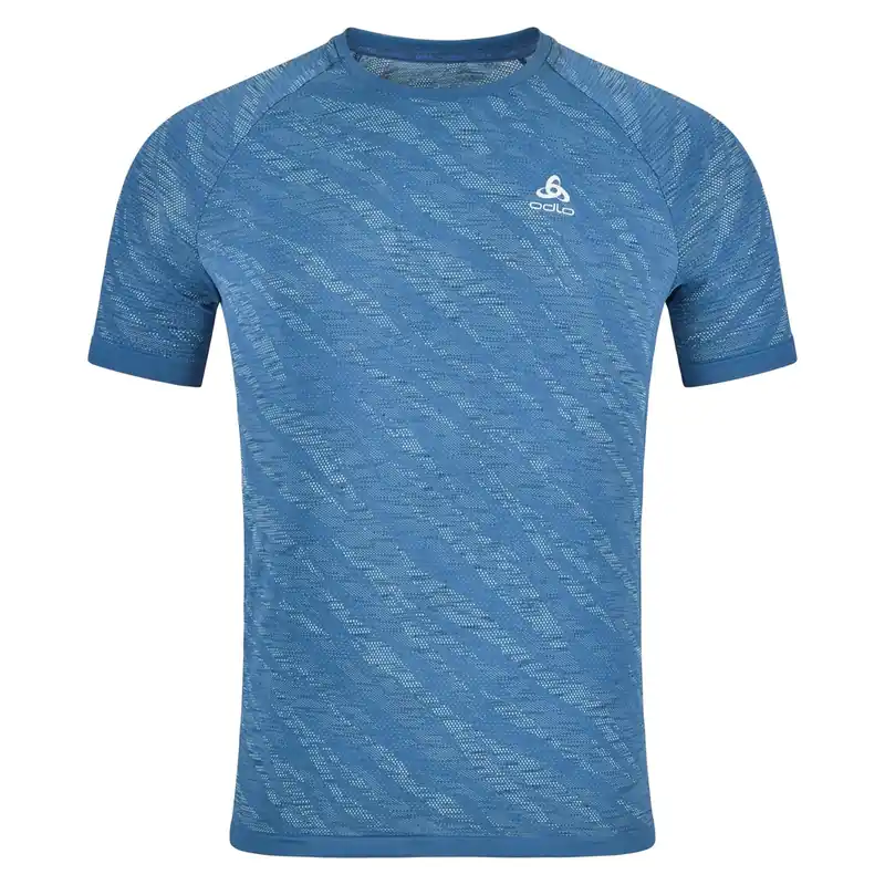 Odlo T-shirt crew neck s/s ZEROWEIGHT CERAMIC (Modrá) - Pánské běžecké triko Endorphin Republic Novinka