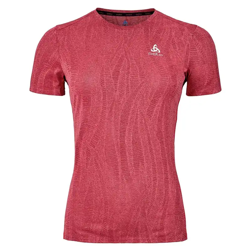 Odlo T-shirt crew neck s/s ZEROWEIGHT ENGINEE (Červená) - Dámské běžecké triko Endorphin Republic Akční Cena