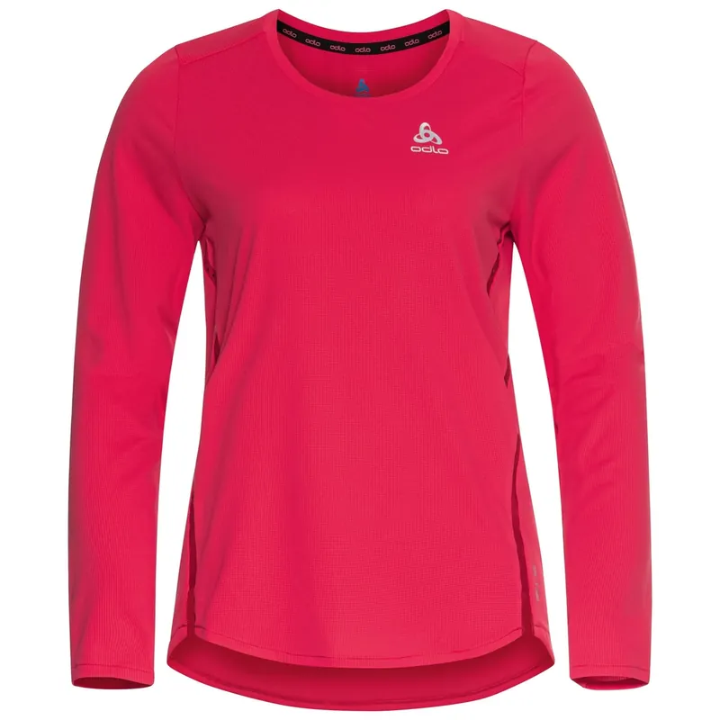 Výprodej Odlo T-shirt l/s crew neck ZEROWEIGHT CHILL-T (Purpurová) - Dámské běžecké tričko Endorphin Republic